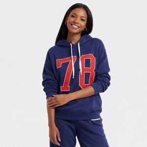 Grayson Threads Women's 78 Sweatshirt - Blue, Red Size L